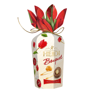 HEIDI шоколадови бонбони букет  МЛЕЧЕН ШАМ-ФЪСТЪК и КАДАИФ
