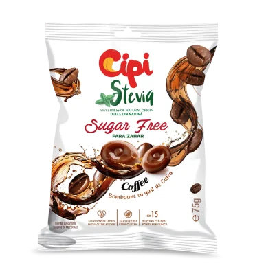 Cheepi STEVIA Sugar-Free Candy - COFFEE (15 pcs.)