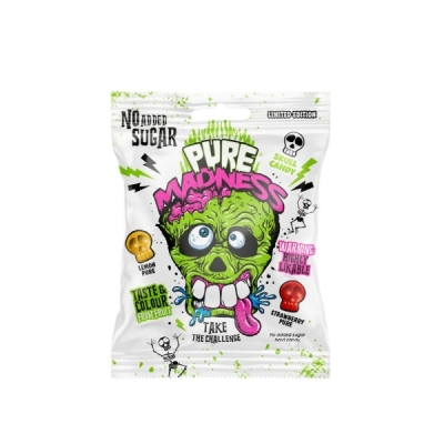 Захарни бонбони АРГО ЧЕРЕПЧЕТА - Кисела Лудост ПЮЪР ( 12 бр.)