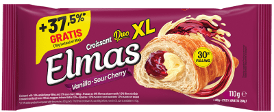 Кроасан ЕЛМАС XL ДУО - Вишна & Ванилия