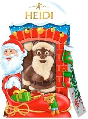 HEIDI chocolate figurine Santa Claus milk chocolate - HANDMADE
