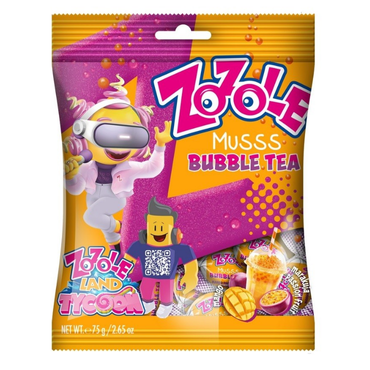 ZOZOLE drops hard candies  - Bubble Tea (14 pcs.) (mango and passion fruit) 