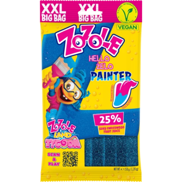 ZOZOLE JELLYBEANS - BLUE Coloring Sour Ribbon